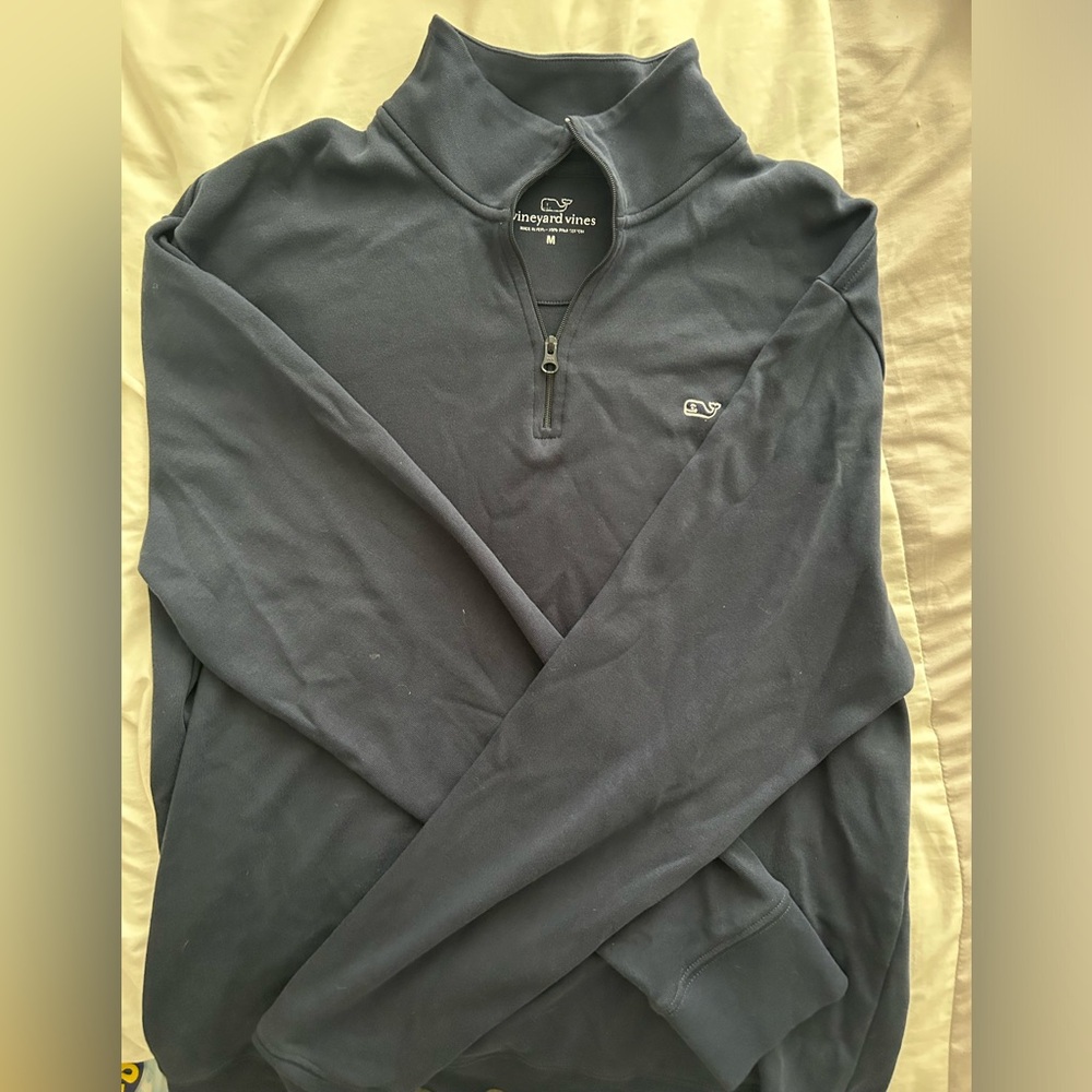 Medium navy blue vineyard vines quarter zip